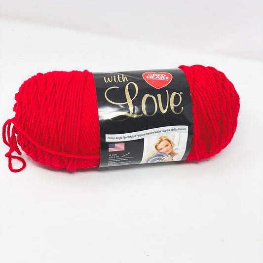 Red Heart With Love Yarn 6 oz