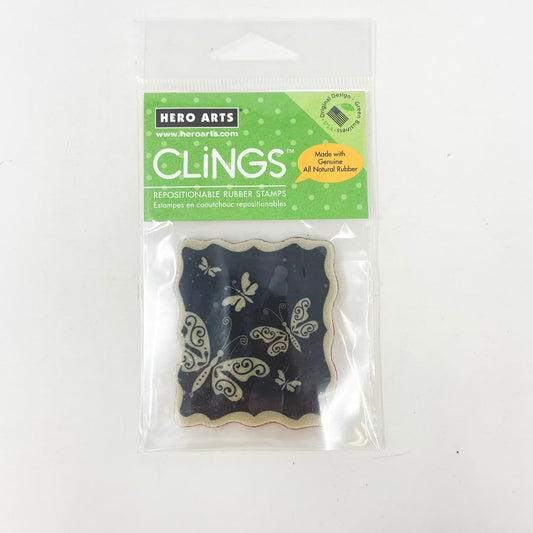 Hero Arts Cling Stamp - Little Butterfly Frame