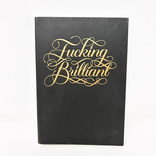 F-ing Brilliant Black and Gold Foil Softcover Journal (1)
