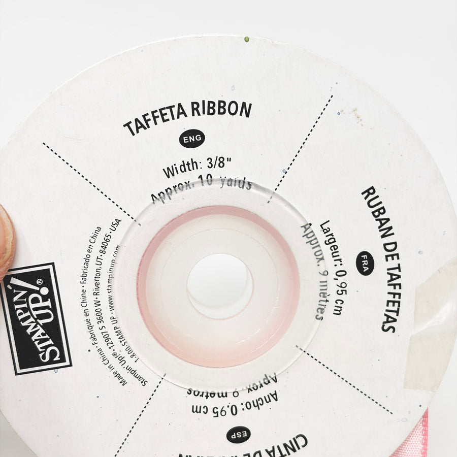 3/8" Pretty in Pink Stampin' Up Taffeta Ribbon
