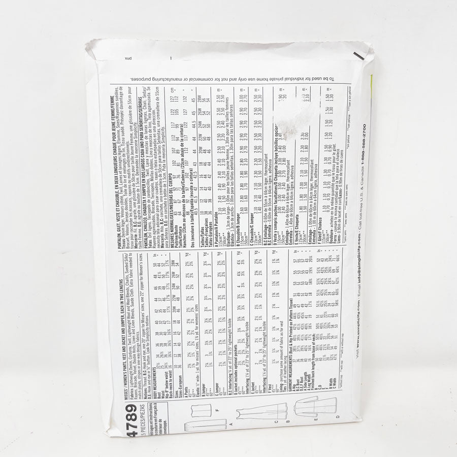 2004 Simplicity Office - 4789 - Two Sizes Avail.