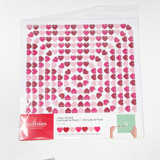 American Craft Flutterbys Heart Paper Garland