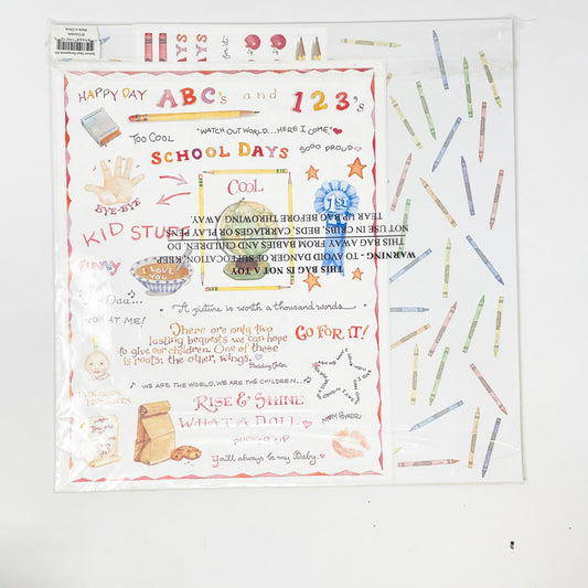 School Days 12" x 12" Scrapbook Paper Pack