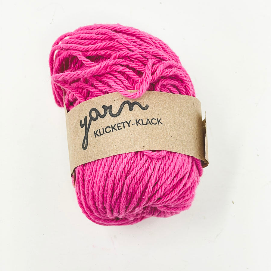 Bright Pink Cotton Yarn Remnant