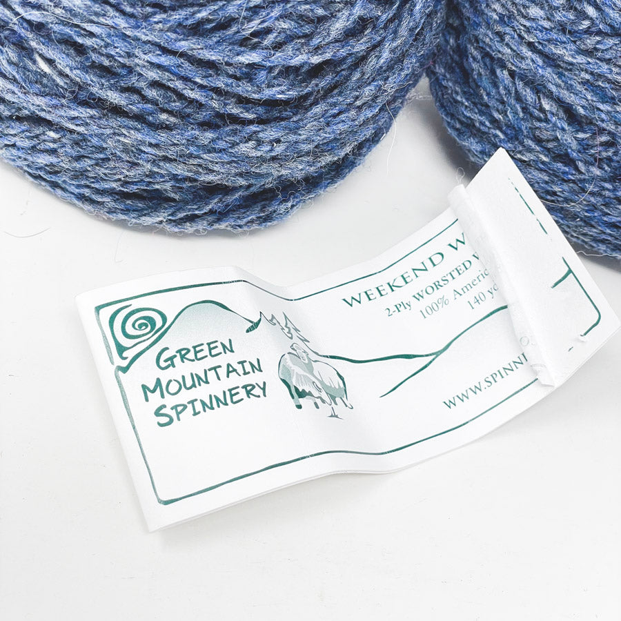 Green Mountain Spinnery Weekend Worsted - Blue Jay (2)