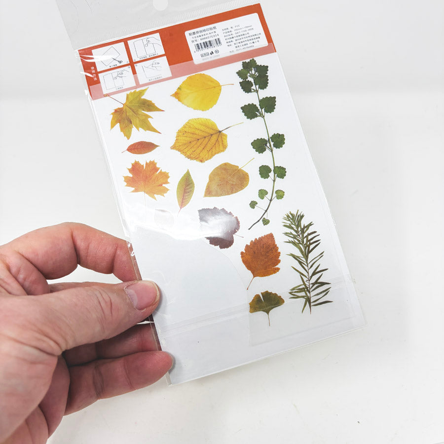 Mo-Card Floral Rub-On Transfer Stickers