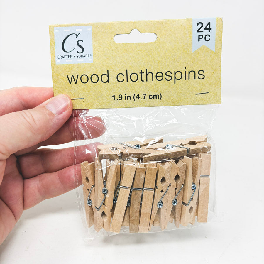 Crafter's Square Wood Clothespins