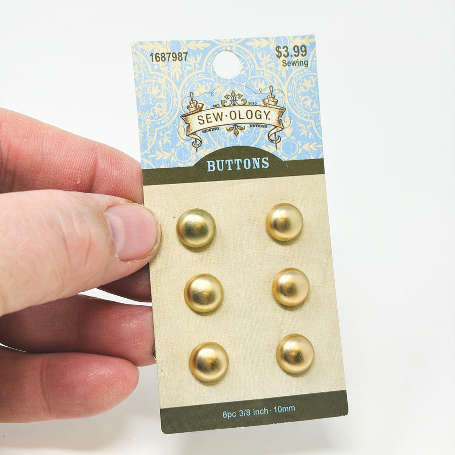Sew-ology Gold Shank Buttons