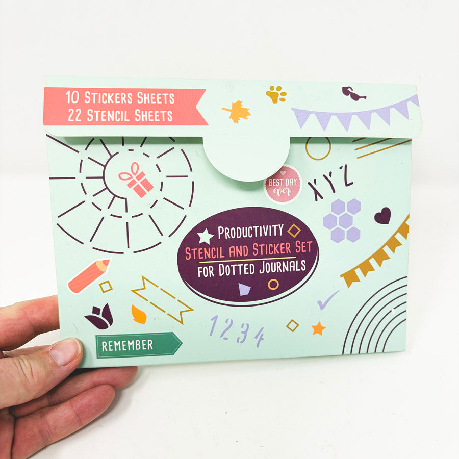Zicoto Productivity Stencil and Sticker Set