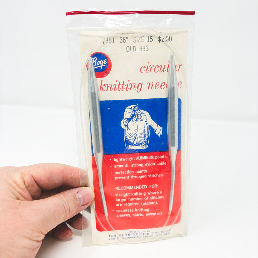 Boye Circular Knitting Needle - 36" - Size 15