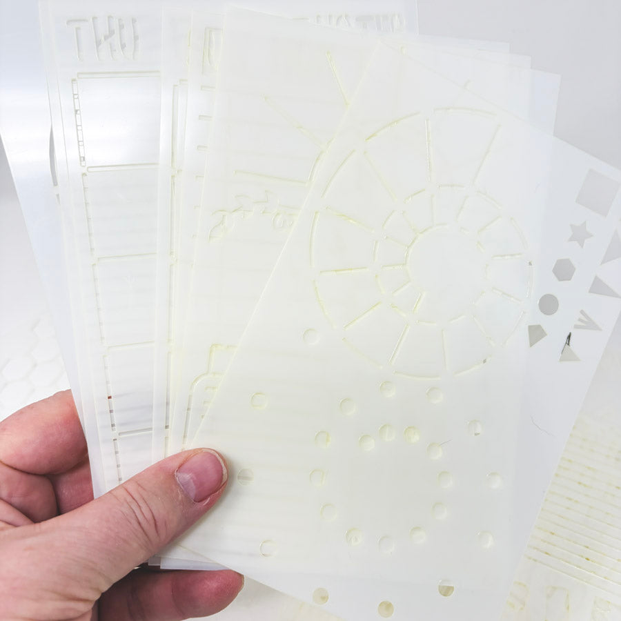 Zicoto Productivity Stencil and Sticker Set