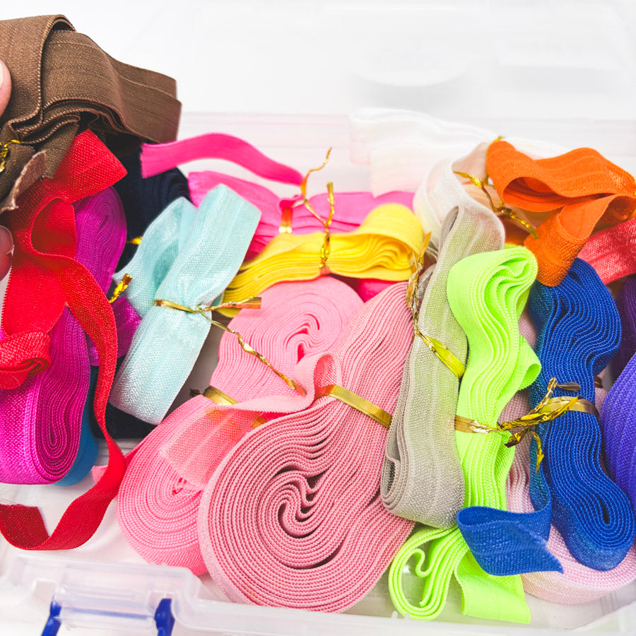 Bundle of Assorted Colored Elastic