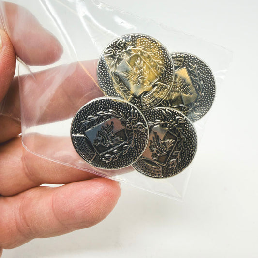 Coat of Arms Shank Buttons (4)