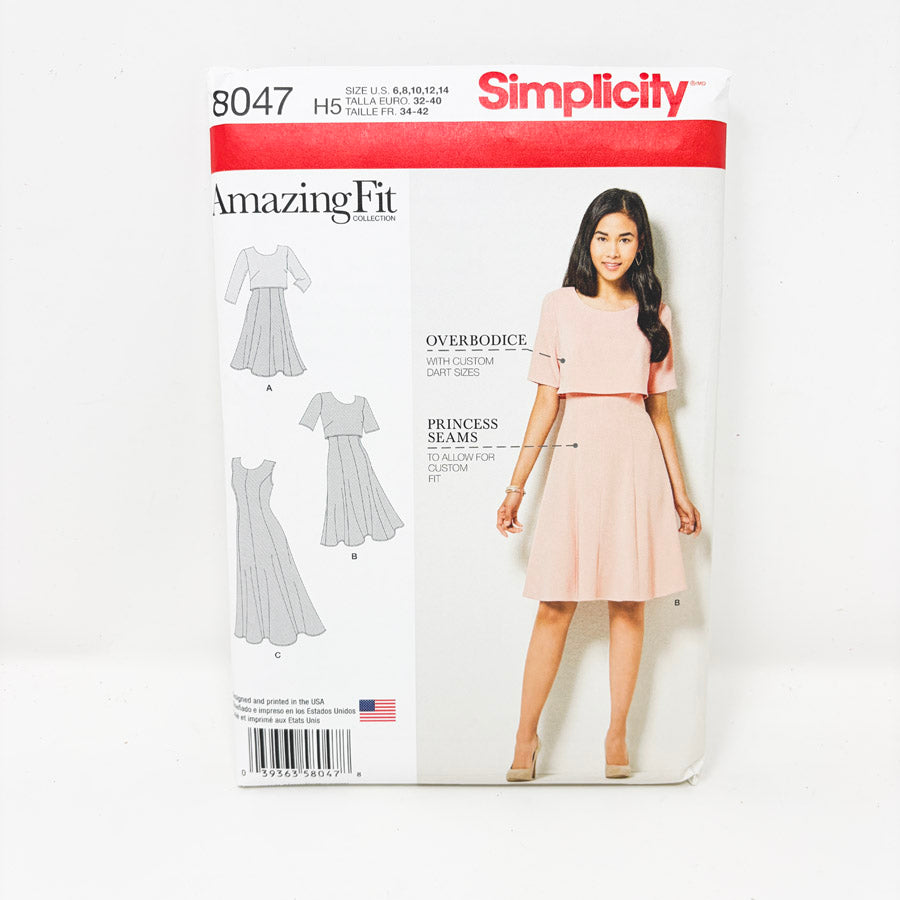 2016 Simplicity 8047 Dress Sewing Pattern