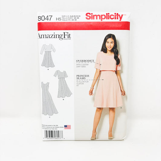 2016 Simplicity 8047 Dress Sewing Pattern