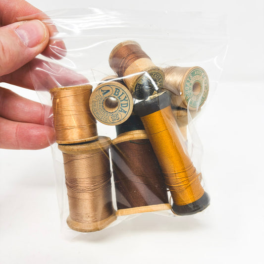 Vintage Thread Bundle - Browns