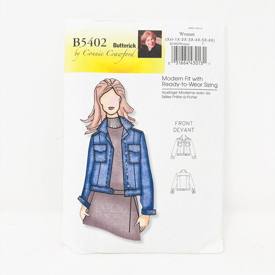 2009 Butterick Sewing Pattern B5402 - Jacket - XXL-6X
