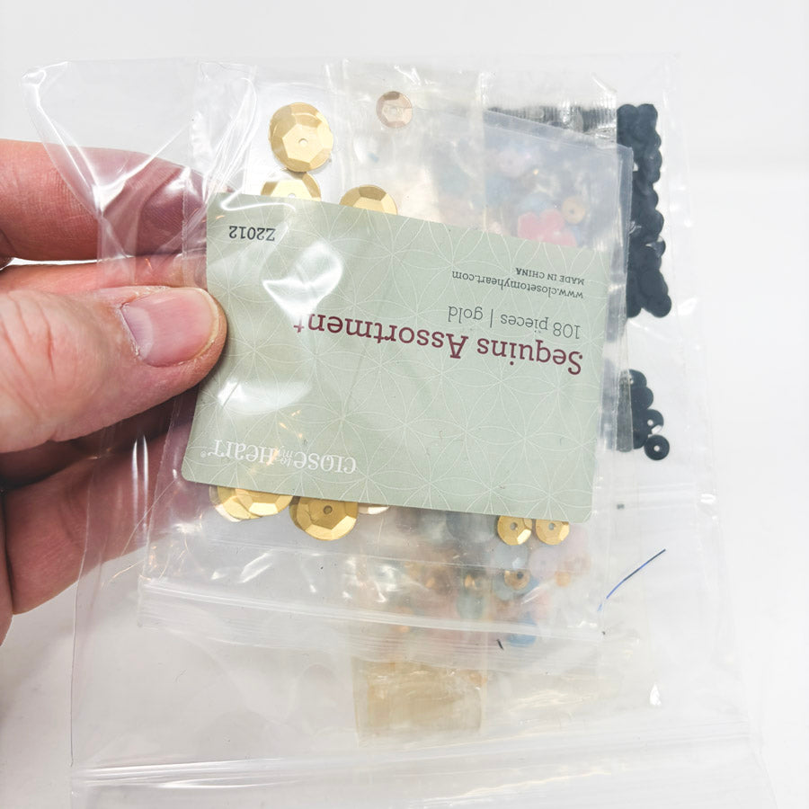 Close to the Heart Sequins Assortment - Gold