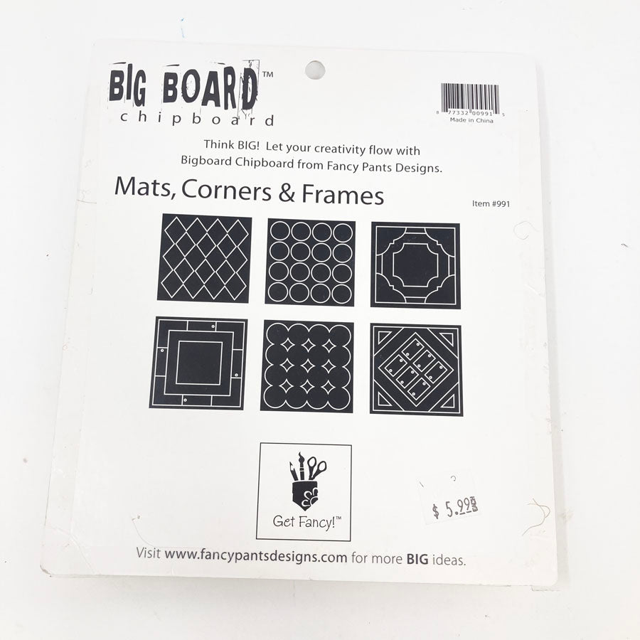 Fancy Pants Mats, Corners & Frames Chipboard Set