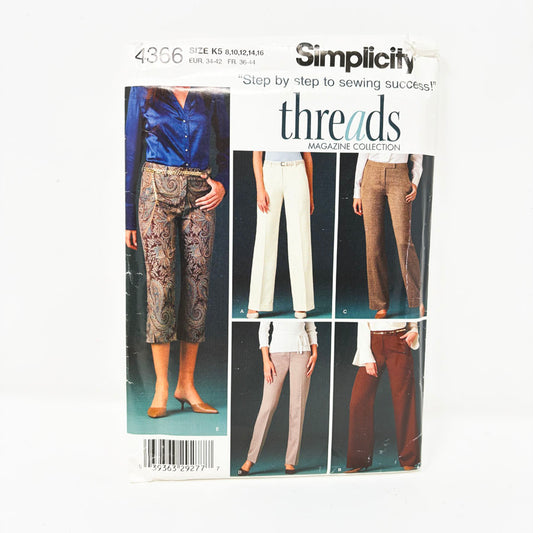 2005 Simplicity Sewing Pattern - Pants - 4366 - Size 8-16