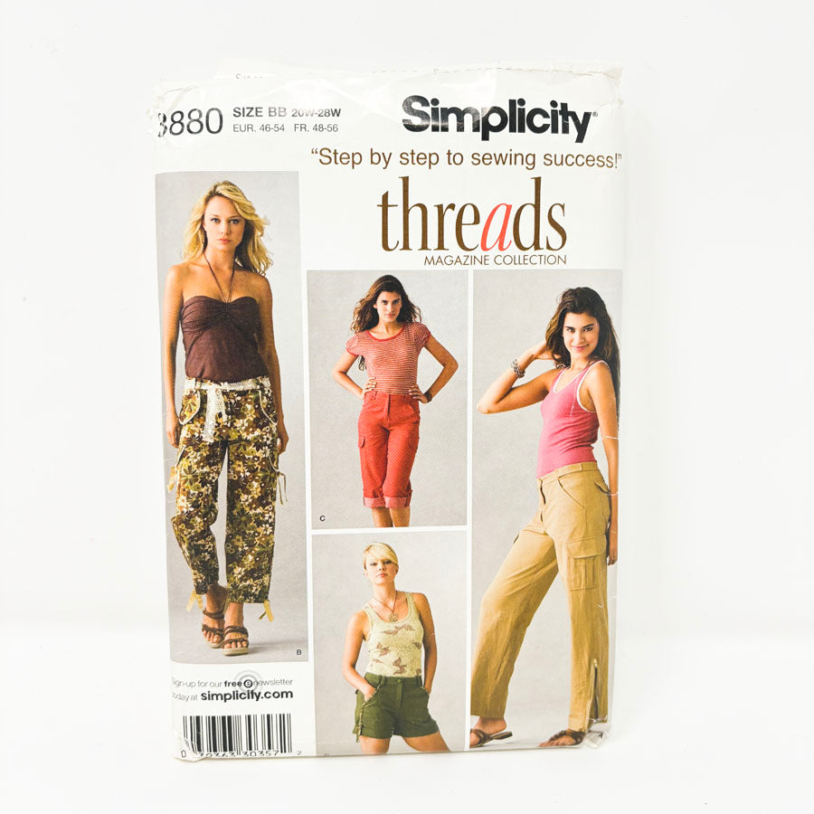 2007 Simplicity Sewing Pattern - Bottoms - 3880 - Size 20-28