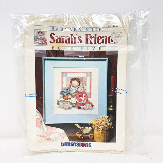 Sarah's Friends Cross Stitch Start and Pattern - Unfinished Project