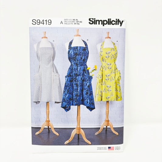Simplicity Sewing Pattern - Apron - S9419 - Size XS-XL