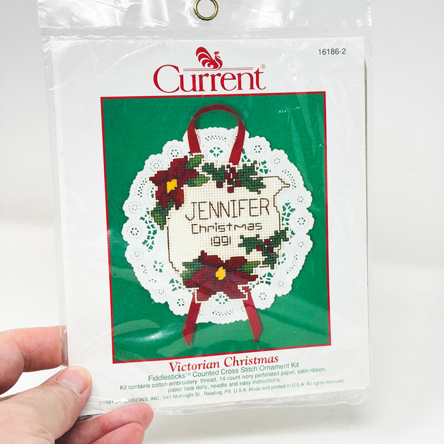 Current Victorian Christmas Cross Stitch Ornament Kit