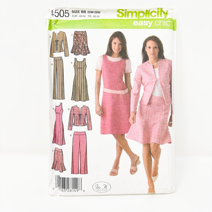2005 Simplicity Sewing Pattern - Outfit - 4505 - Size 20-28