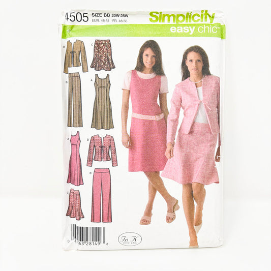 2005 Simplicity Sewing Pattern - Outfit - 4505 - Size 20-28