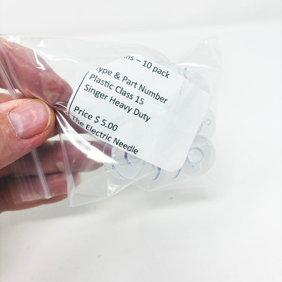 Singer Plastic Class 15 Heavy Duty Bobbins