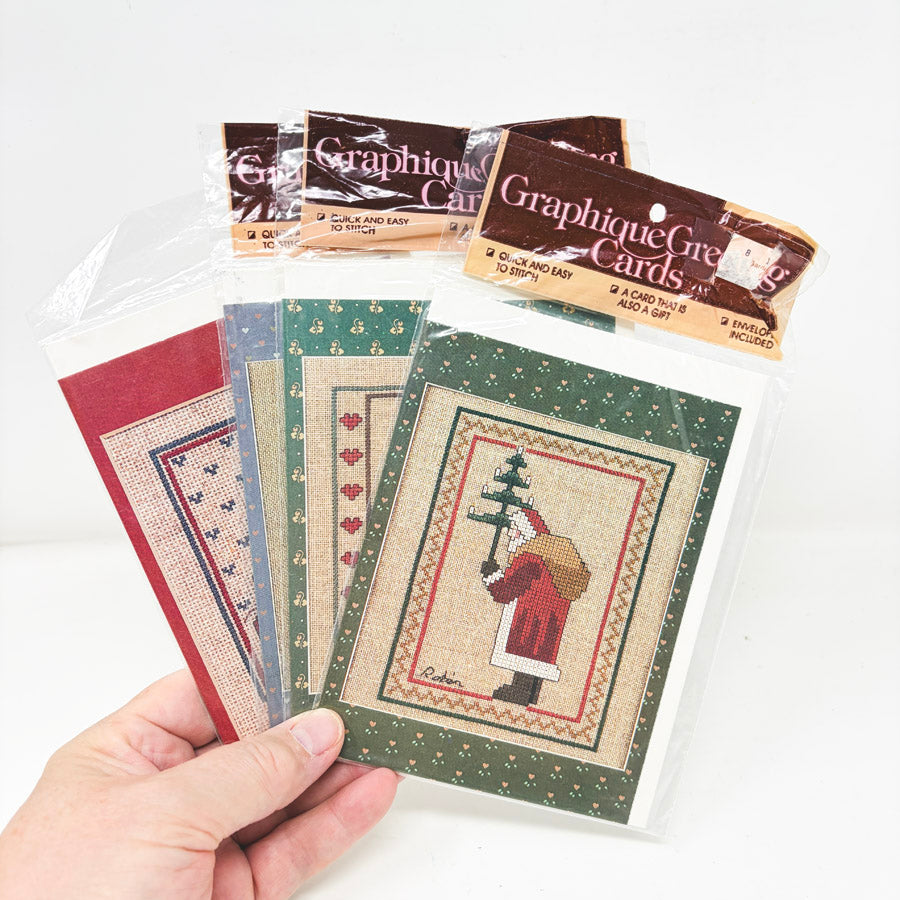 Bundle of Cross Stitch Card Kits with Envelopes (4)