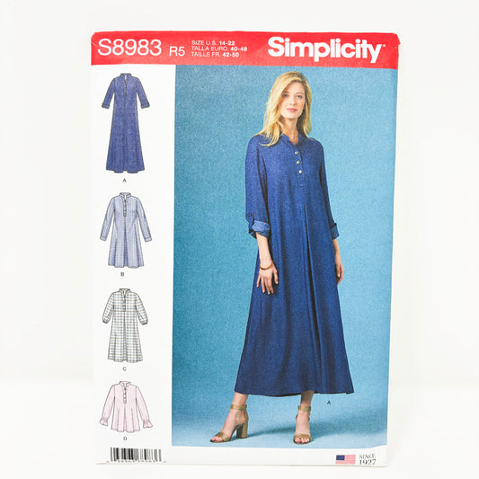 2019 Simplicity Sewing Pattern - Dress - S8983 - Size 14-22