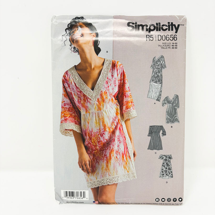 2017 Simplicity Sewing Pattern - Dress - D0656 - Size 14-22