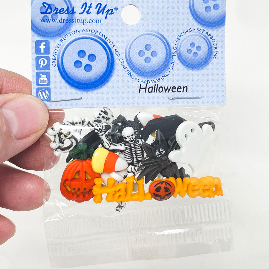 Dress It Up Halloween Buttons