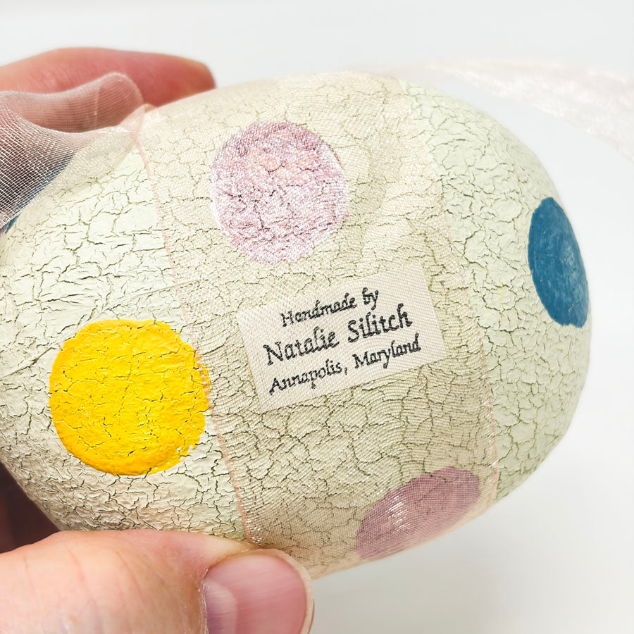 Paper-Mâché Egg by Natalie Silitch