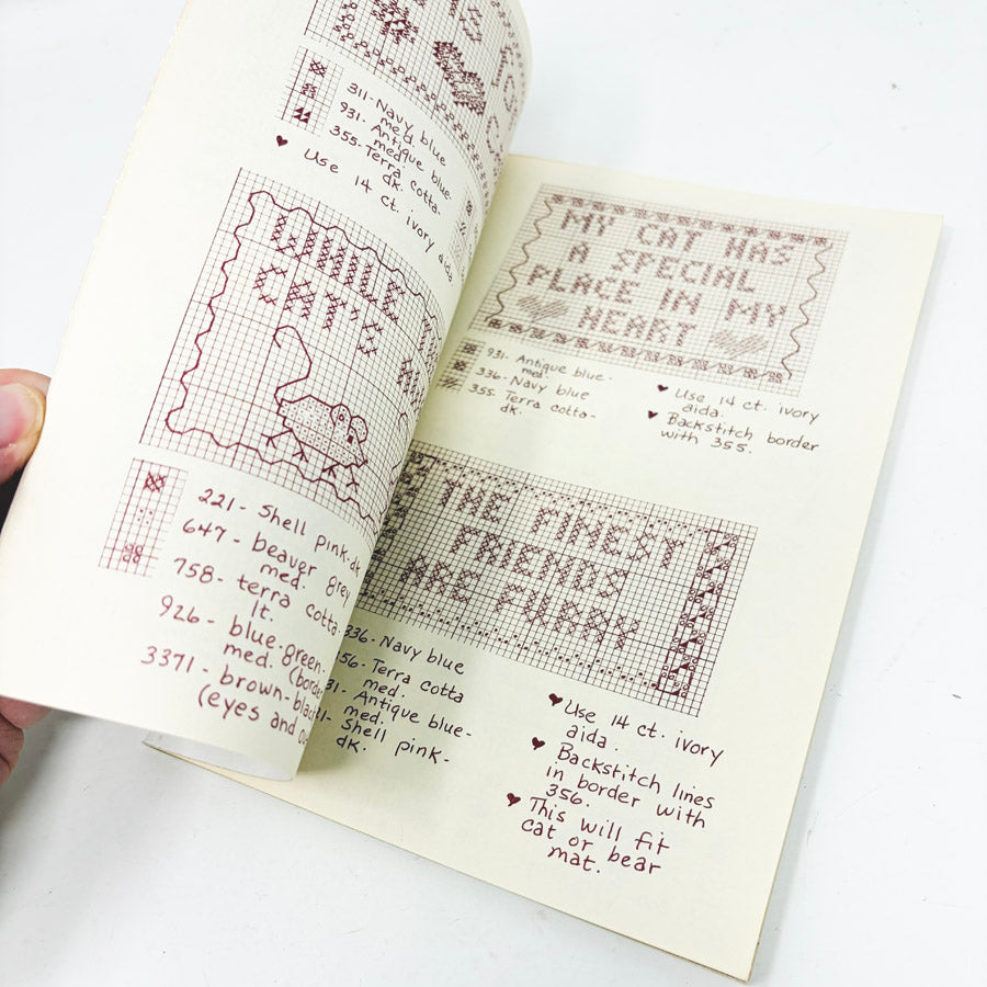 Sweet Saying Cross Stitch Pattern Book by Laura J. Conley