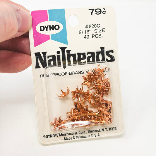 Dyno Brass Decorative Nailheads 5/16"