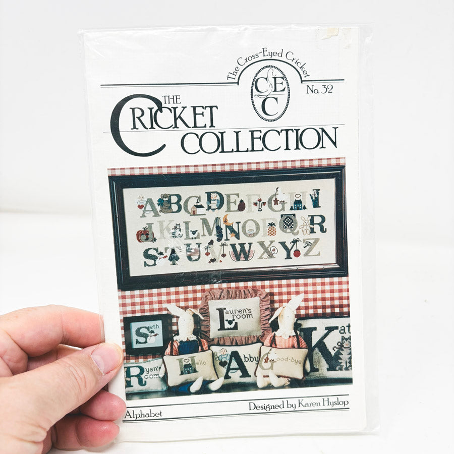 The Cricket Collection Alphabet Cross Stitch Pattern
