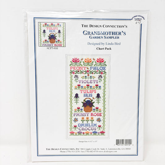 Grandmother's Garden Sampler – The Design Connection Cross Stitch Pattern