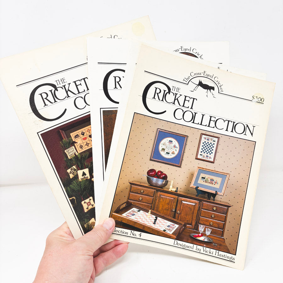 The Cricket Collection Cross Stitch Pattern Leaflets