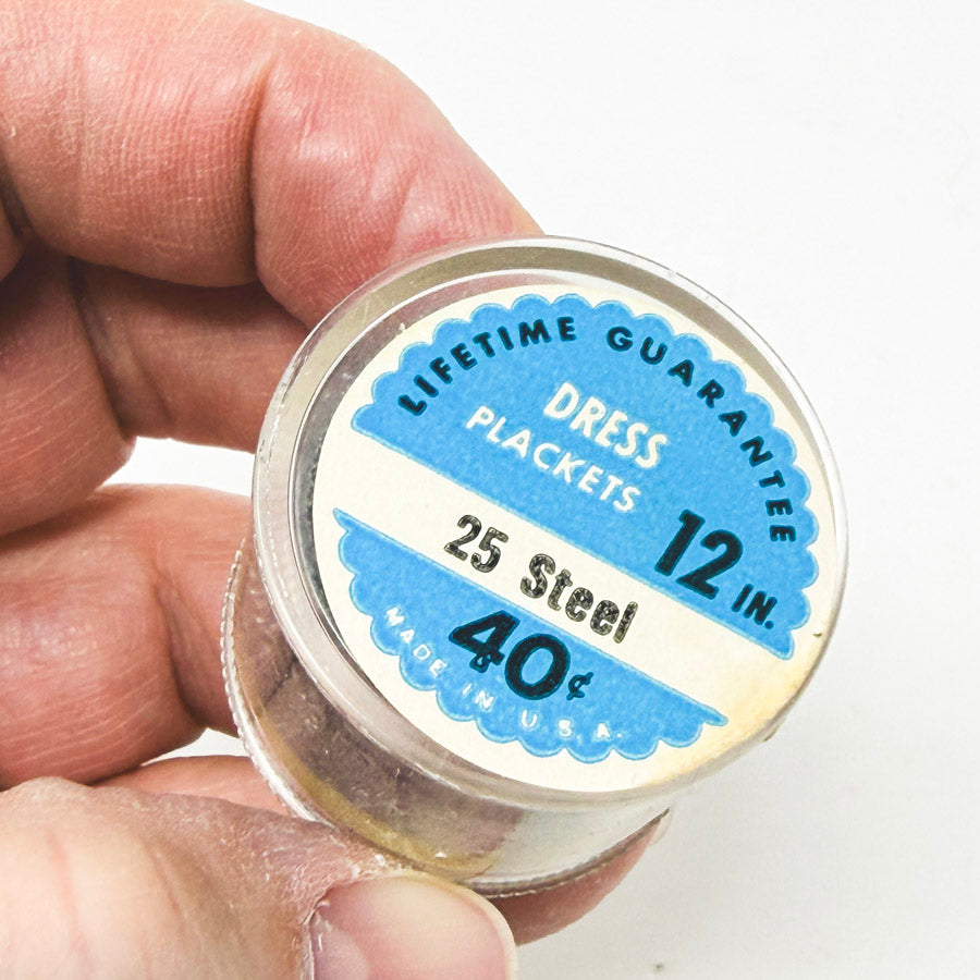 Coats & Clarks Crown Trouble Free Zipper Gray 12"