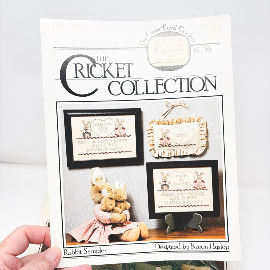 The Cricket Collection Cross Stitch Pattern Leaflets