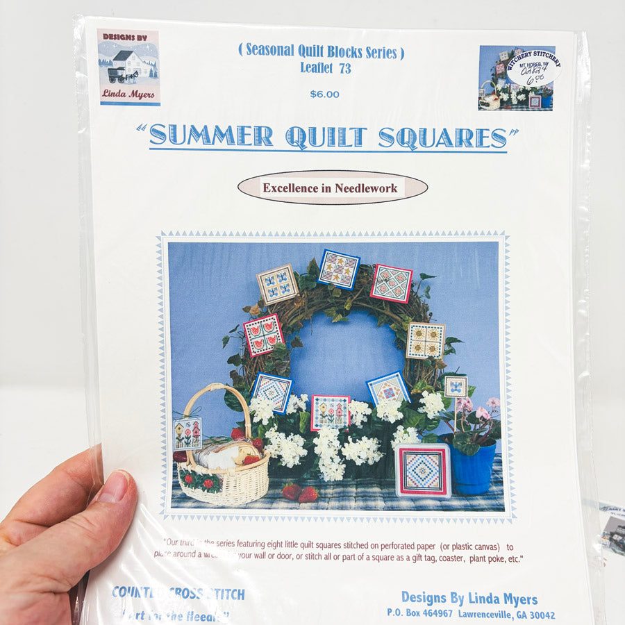 Seasonal Quilt Squares – The Design Connection Cross Stitch Patterns