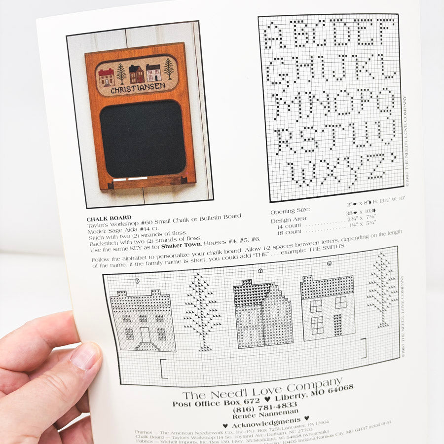 Shaker Town – The Need'l Love Company Cross Stitch Pattern