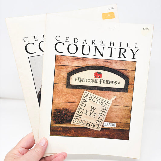Cedar Hill Country Cross Stitch Pattern Leaflets
