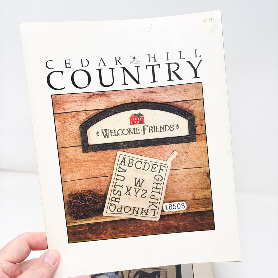 Cedar Hill Country Cross Stitch Pattern Leaflets