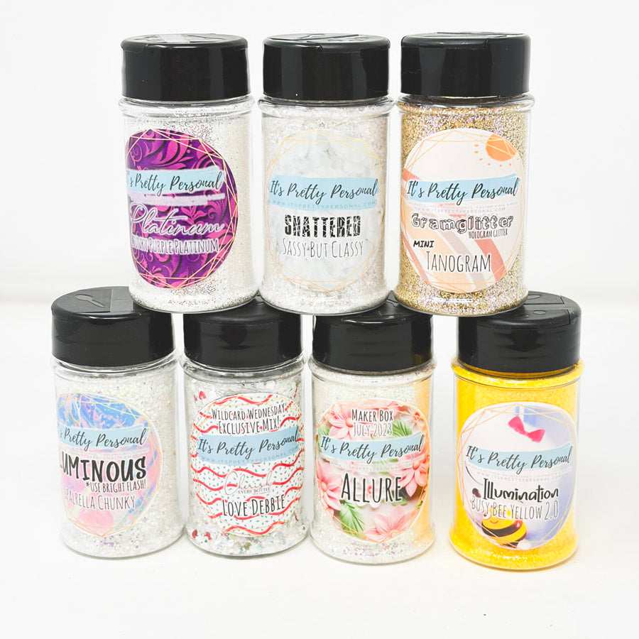 White/Yellow Assorted Glitters by It's Pretty Personal (1)