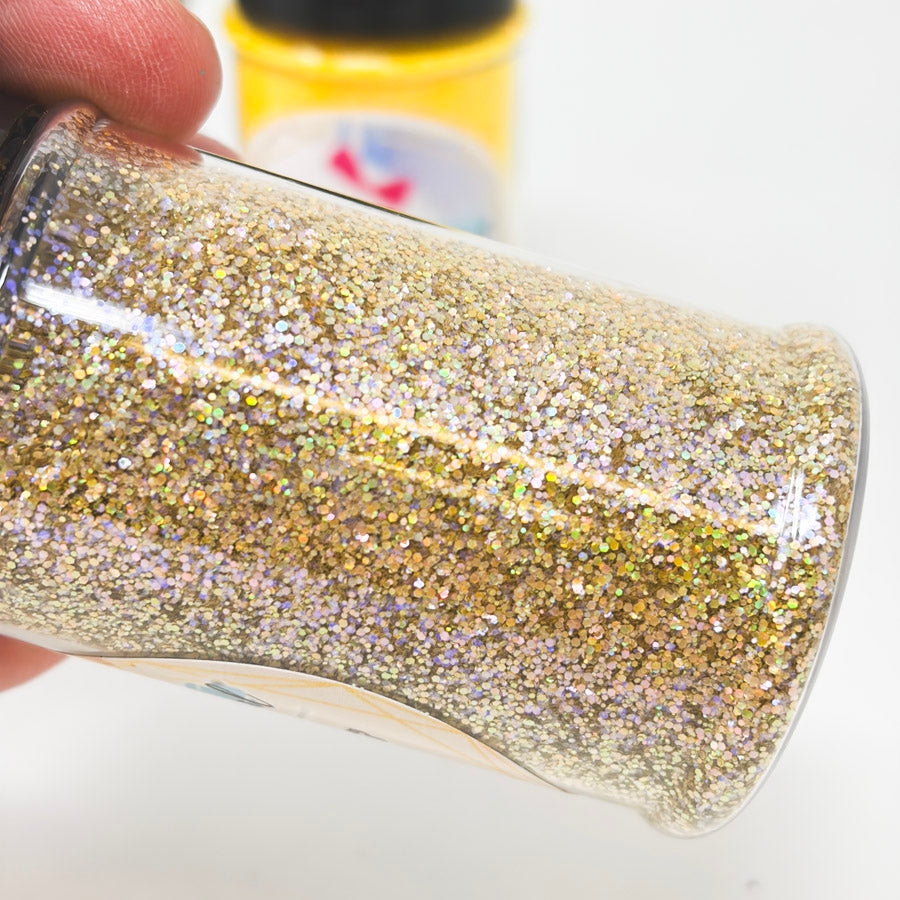 White/Yellow Assorted Glitters by It's Pretty Personal (1)