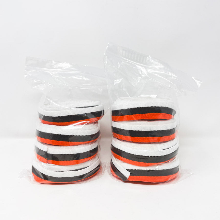 1" Binding Bundle - White Brown Orange Strips Bundle
